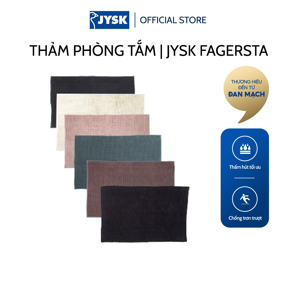 Thảm phòng tắm | JYSK Fagersta | polyester | R50xD80cm | nhiều màu