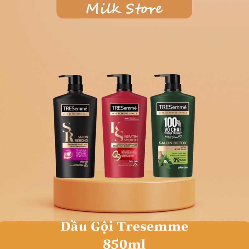 Dầu Gội, Dầu Xả TRESEMME Salon Detox Cho tóc chắc khỏe & sạch sâu cùng Gừng và Trà Xanh Detox 640g, 620g [CHÍNH HÃNG]