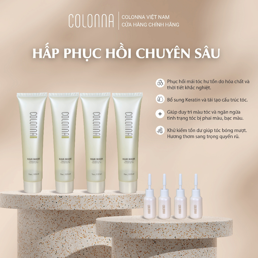 Hấp phục hồi chuyên sâu - Dành cho tóc nát và hư tổn