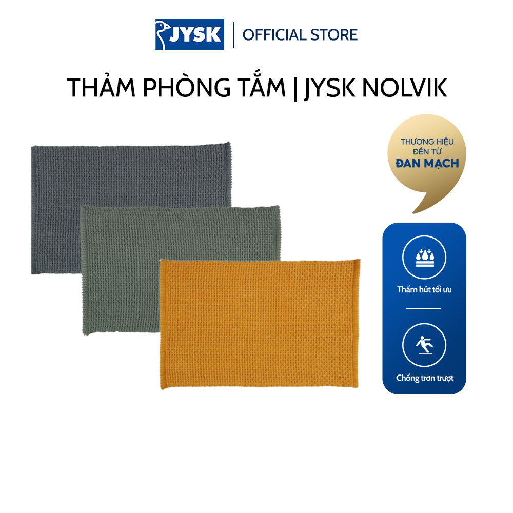 [Mã BMLTB35 giảm đến 35K đơn 99K] Thảm phòng tắm | JYSK Nolvik | polyester | nhiều màu | nhiều kích thước