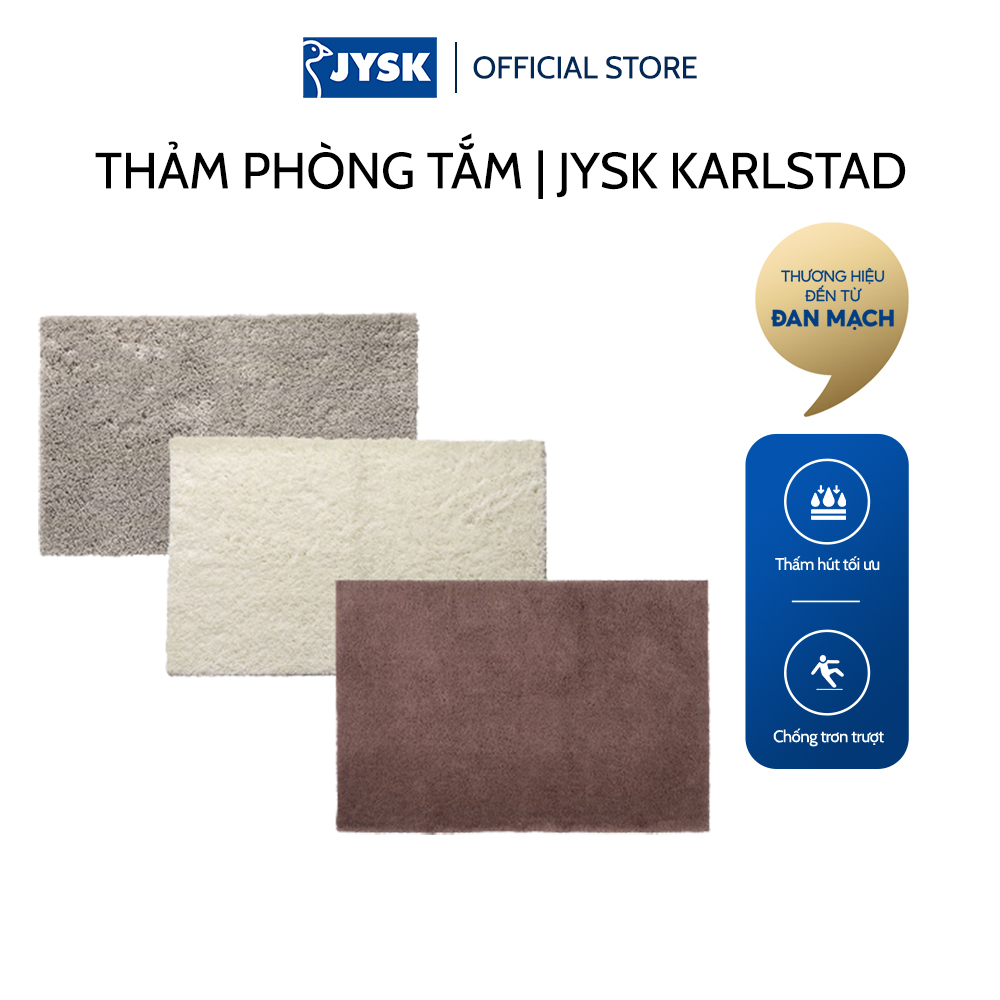 [Mã BMLTB35 giảm đến 35K đơn 99K] Thảm phòng tắm | JYSK Karlstad | polyester nhiều màu