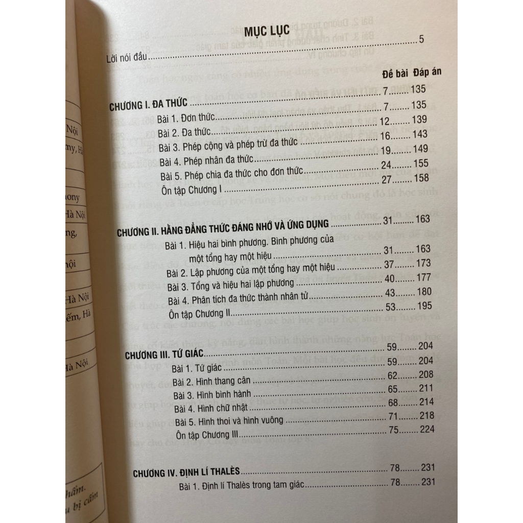 Ảnh Sách - Củng cố và ôn luyện Toán 8 tập 1+2 (chương trình mới) 4