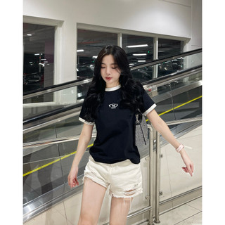 Áo Thun Baby Tee LOGO M Phông Nam Nữ Unisex Cotton Local Brand | MIDORI FOR MAN