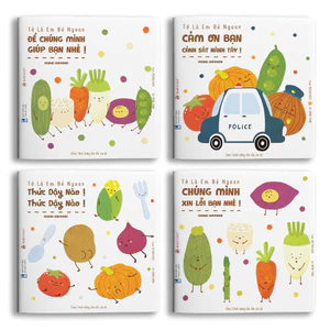 Sách Ehon Tớ là em bé ngoan Combo 4 cuốn dành cho bé từ 2 tuổi