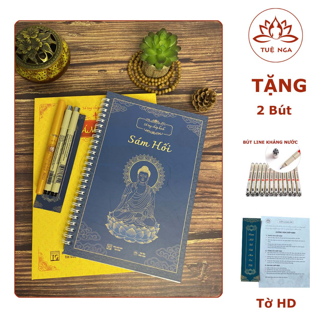 Ảnh Sổ Chép Kinh Sám Hối In Mờ - Tuệ Nga 1