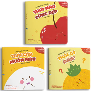 Sách Ehon - Combo 3 cuốn Vương quốc trái cây - Dành cho trẻ từ 0 - 3 tuổi