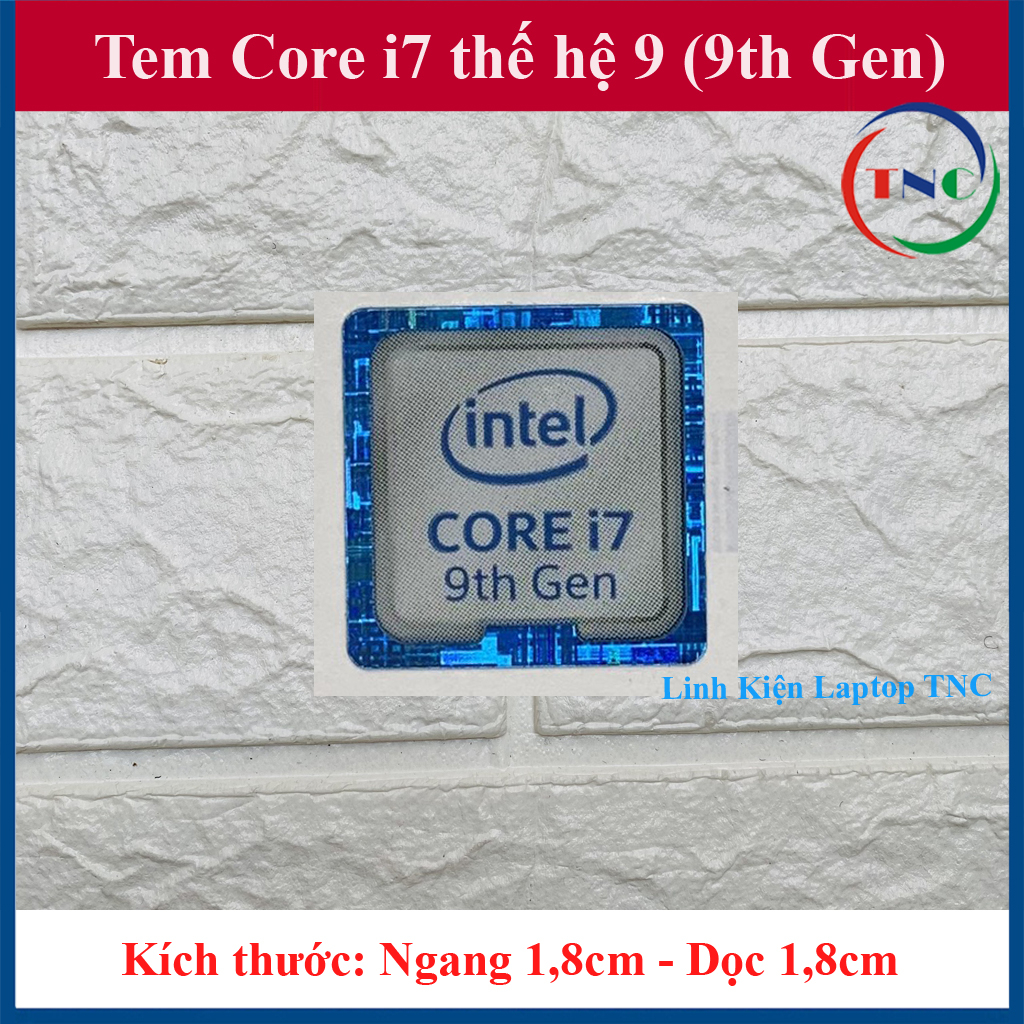 Tem dán CORE i3 i5 i7 STICKER TỔNG HỢP trang trí Laptop máy tính PC ...