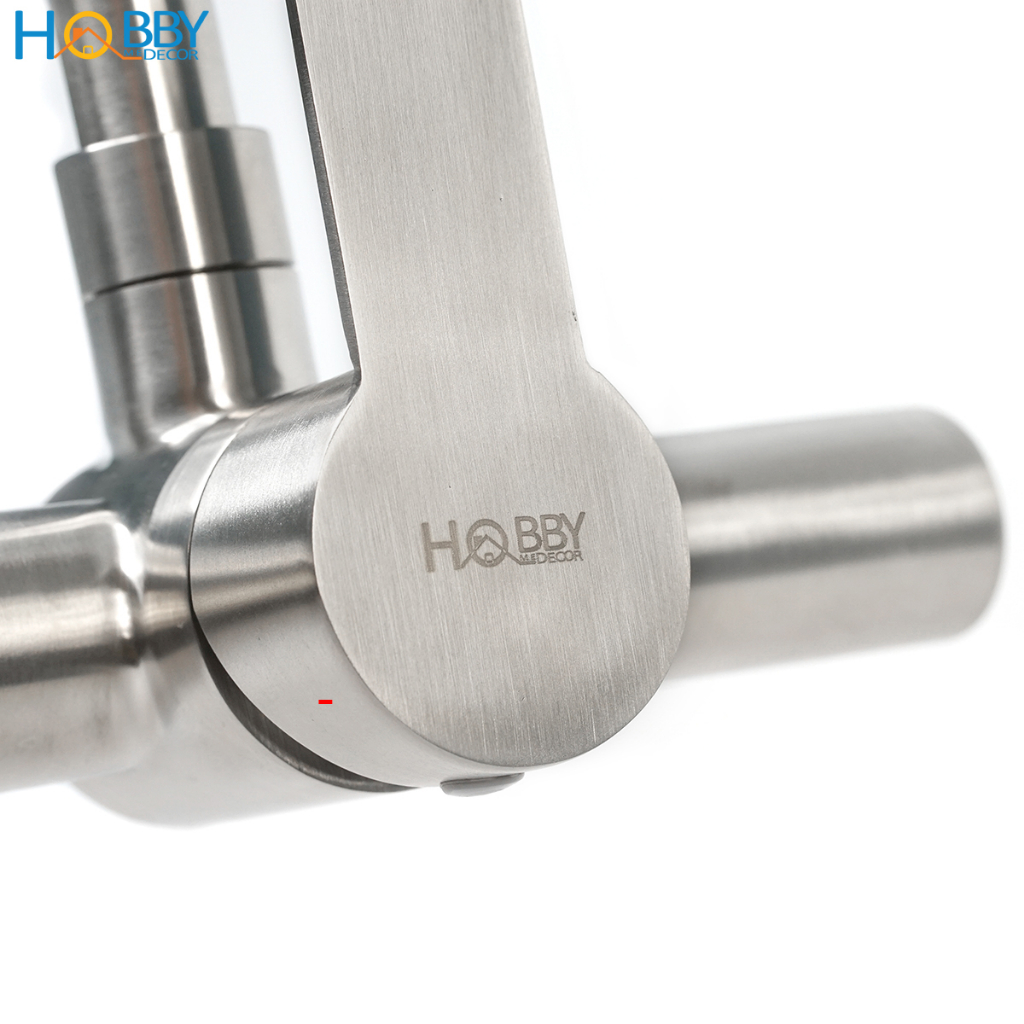 Vòi rửa chén bát nóng lạnh âm tường inox 304 Hobby Home Decor ANL3