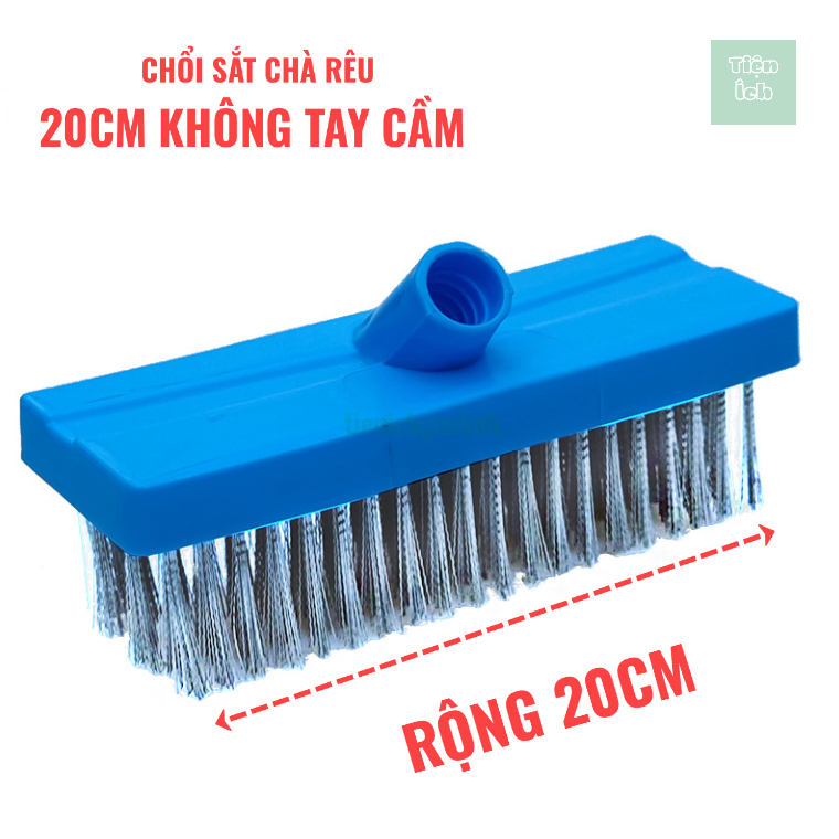 Chổi Sắt Chà Rêu Cán Inox Dài 120cm Màu Xanh Chổi Sắt Chà Rêu Vệ Sinh ...