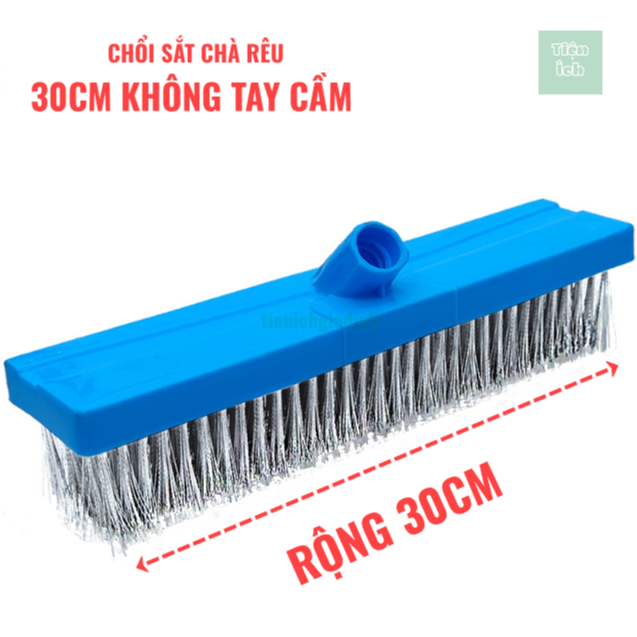 Chổi Sắt Chà Rêu Cán Inox Dài 120cm Màu Xanh Chổi Sắt Chà Rêu Vệ Sinh ...