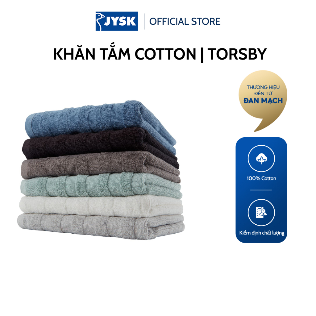 Khăn tắm cotton JYSK Torsby 50x90cm nhiều màu Shopee Việt Nam