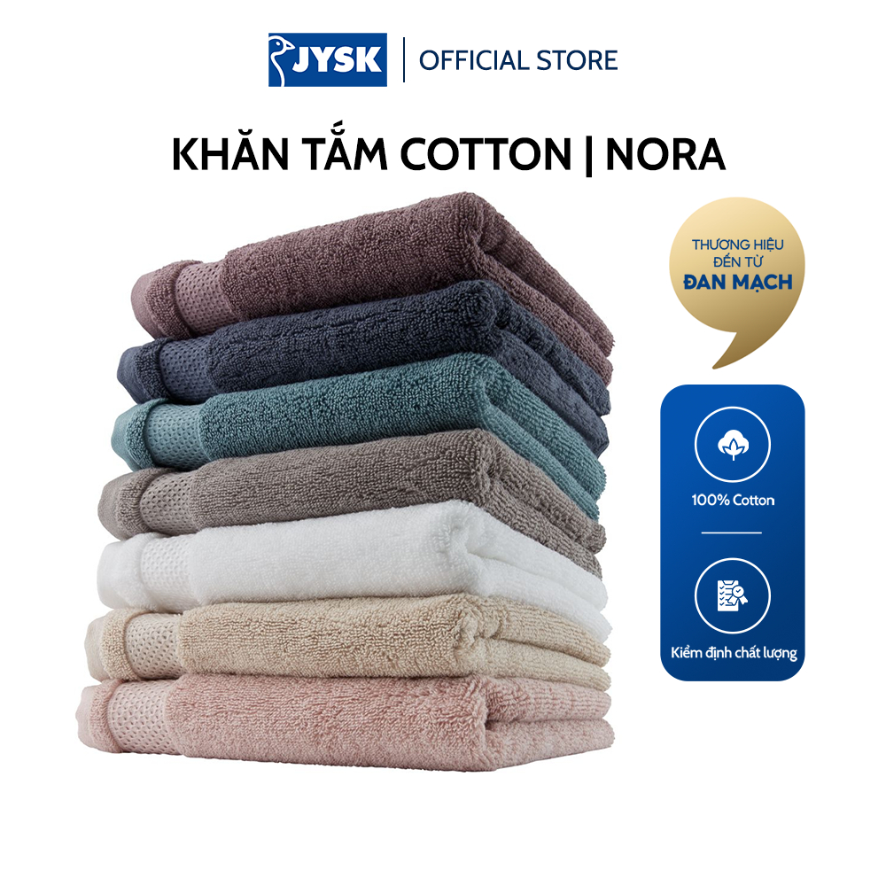 [Mã BMLTB35 giảm đến 35K đơn 99K] Khăn tắm cotton | JYSK Nora | 40x60cm | Nhiều màu