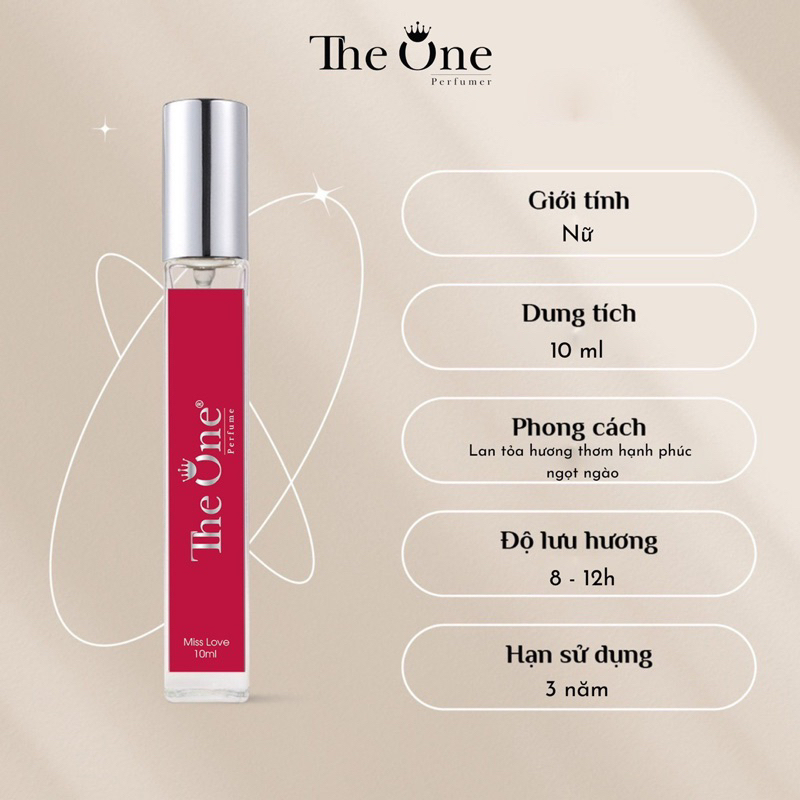 Nước Hoa The One - Miss Love chai 10ml dạng xịt | Shopee Việt Nam