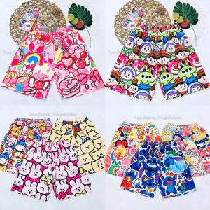 Quần Short lững Hoạt Hình nhiều hoạ tiết Cartoon Unisex -Quần đùi cotton nam nữ Freesize 38-65kg TUEANHSHOP