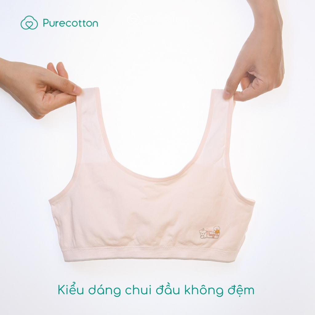 Ảnh Combo 2 áo lót sợi sồi cao cấp mềm mịn kiểu dáng chui đầu không đệm Cool Bear PC108 2