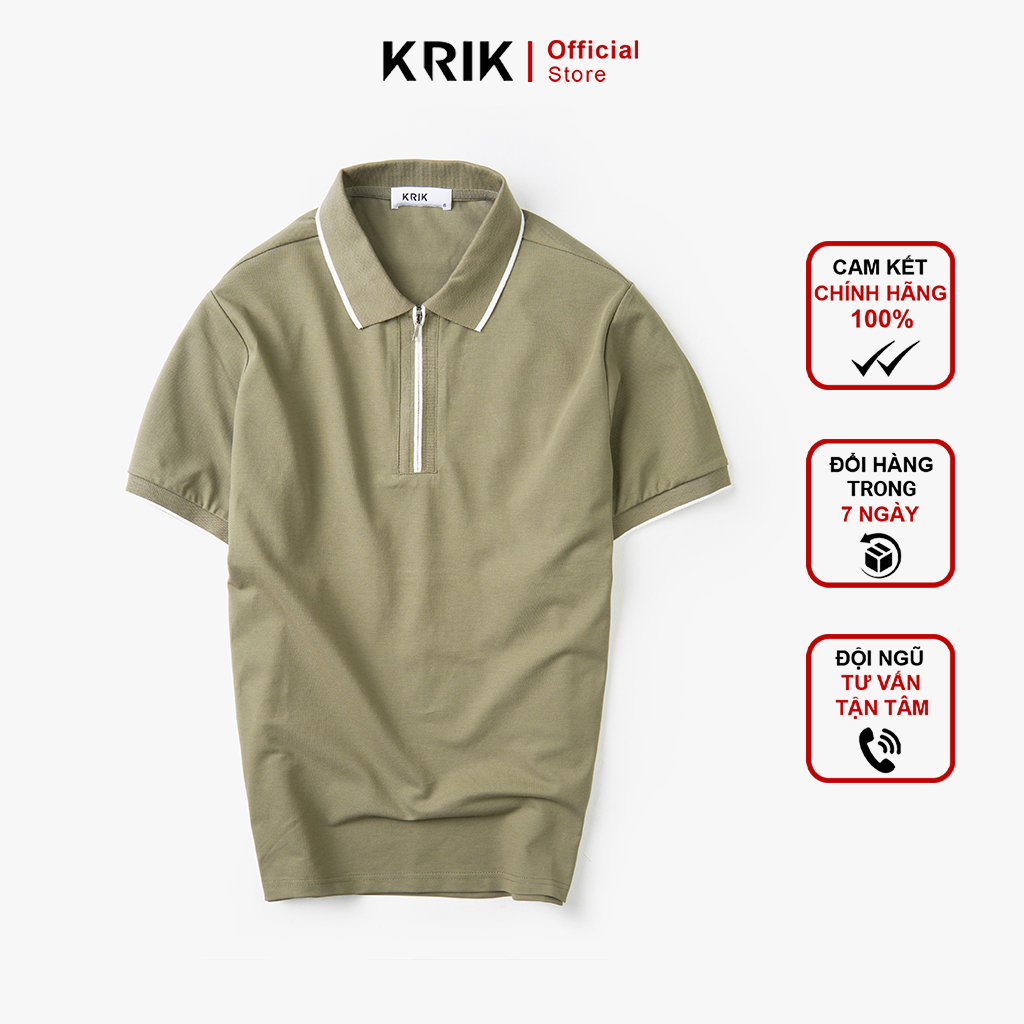 Áo Polo Nam Cổ Đức Form Regular Chất Liệu Cotton Cao Cấp KRIK – PL2069