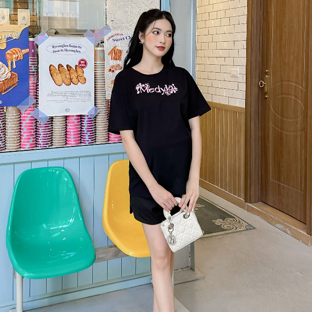MEDYLA – Áo phông thun cotton cho bầu thoải mái mặc trong và sau sinh – ACN1400