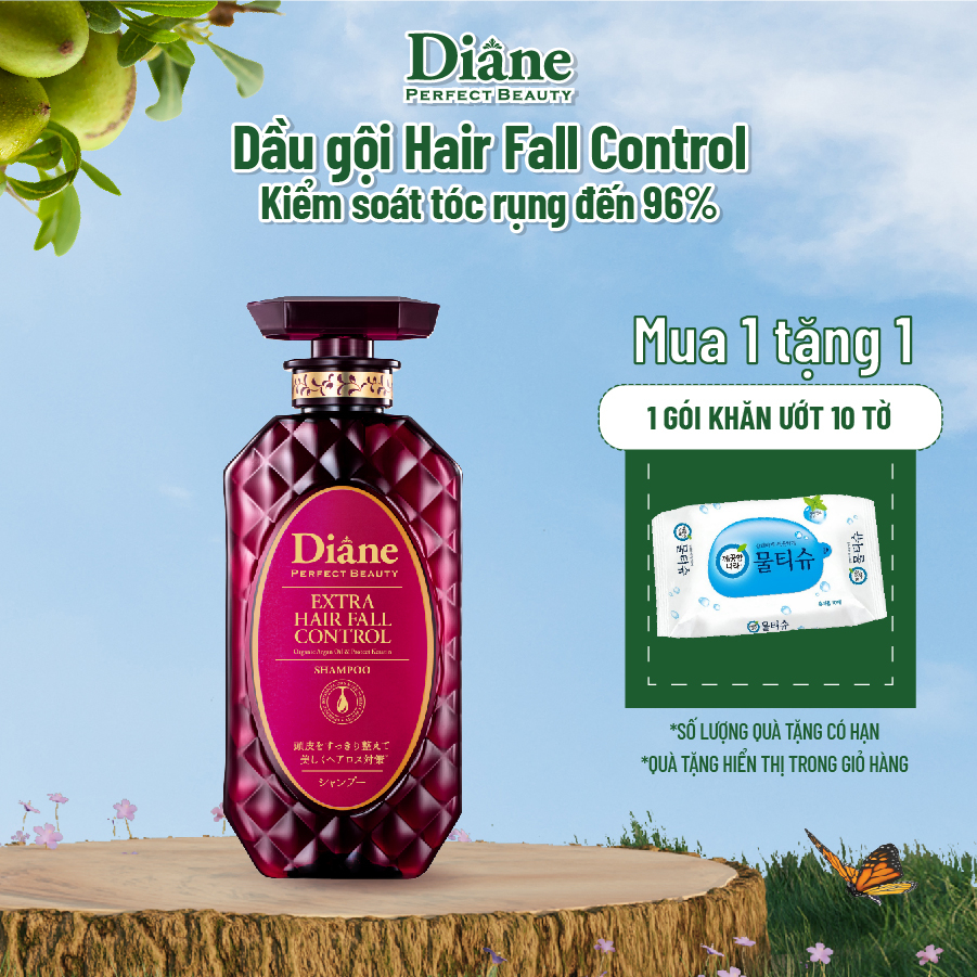 [Mã BMLTB35 giảm đến 35K đơn 99K] Dầu gội kiểm soát tóc rụng Moist Diane Extra Hair Fall Control 450ml