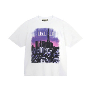Áo Thun SAIGON Tay Lỡ Unisex Nam/Nữ Trắng Cổ Tròn - HIGHCLUB Brand Chính Hãng