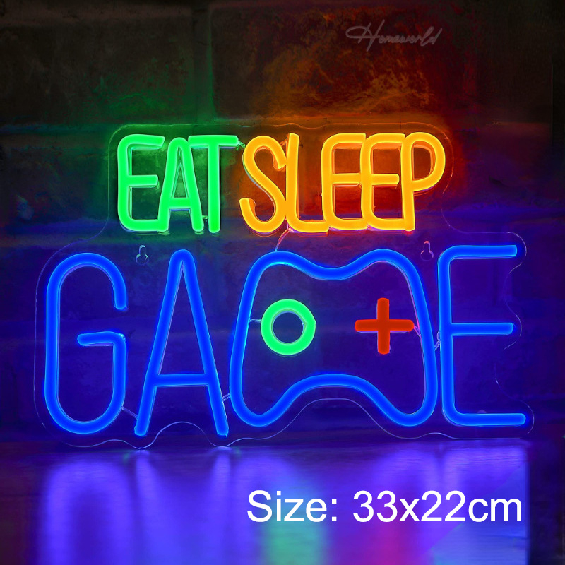 Đèn Led Neon Trang Trí Góc Chơi Game Nhiều Mẫu , Nhiều Kích Thước