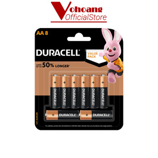 Pin AA Duracell Coppertop 1.5V Vỉ 8 viên dung lượng cao, chống chảy - Hàng chính hãng