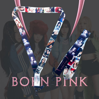 Dây Đeo Bảng Tên Thẻ Ngang Học Sinh Viên Black P Đen Hồng Thần Tượng Born Pink Timo VPK48
