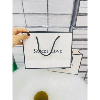 (Kích thước 21*17*8cm) Túi quà tặng Sweet Love đựng quà tặng, túi xinh, túi đựng quà dễ thương