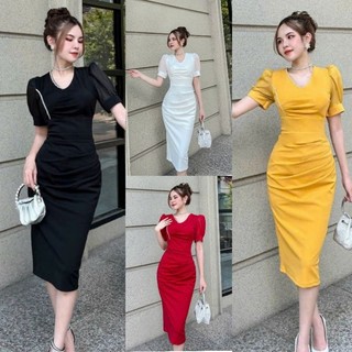 Đầm body tay lưới đính pha lê 1 bên cao cấp- TKO TẶNG KÈM HOA TAI THỜI TRANG
