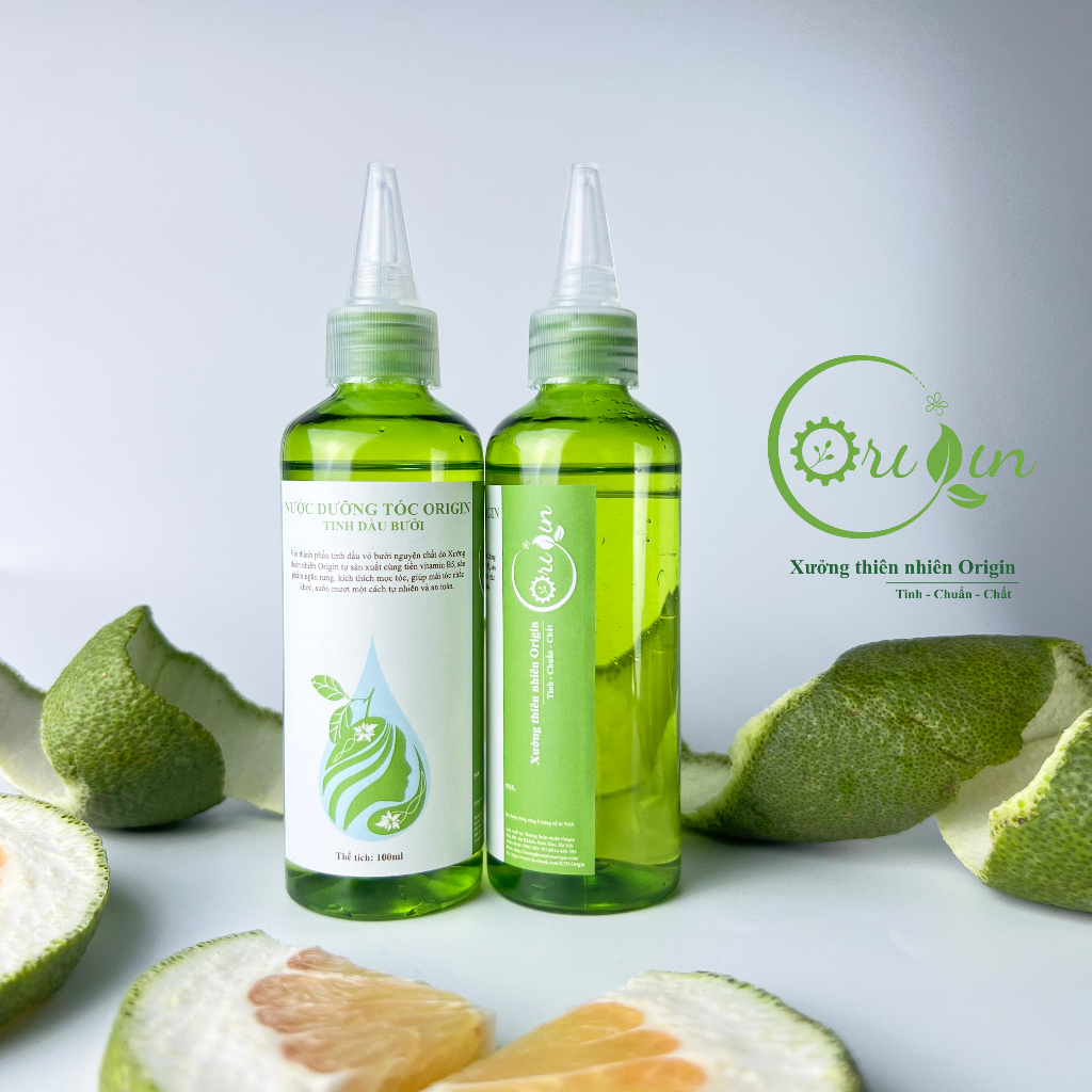 Nước dưỡng tóc tinh dầu bưởi Origin [Ngăn rụng, kích mọc tóc an toàn] - Tinh dầu bưởi xanh tự nhiên - 100ml