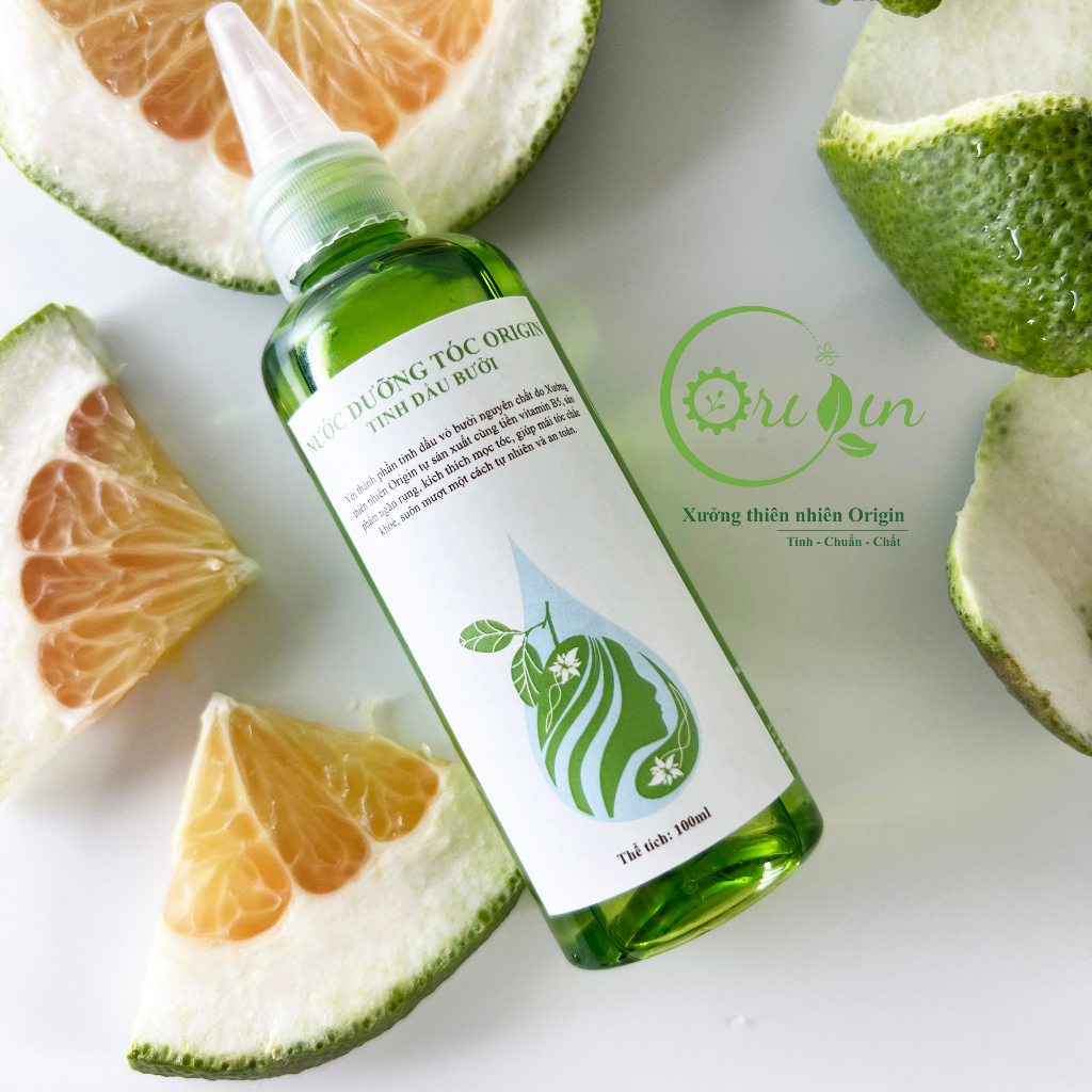 Nước dưỡng tóc tinh dầu bưởi Origin [Ngăn rụng, kích mọc tóc an toàn] - Tinh dầu bưởi xanh tự nhiên - 100ml