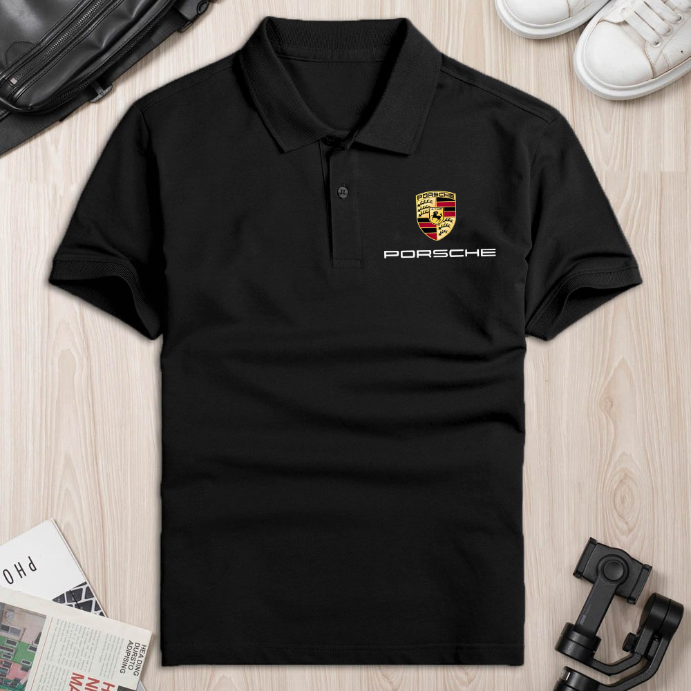 Áo thun polo hãng xe porsche áo phông có cổ nam nữ ngắn tay XUZI  thời trang thanh lịch công sở.
