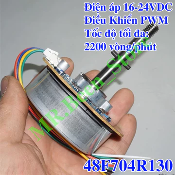 Động cơ không chổi than BLDC chế quạt Nidec 16-24VDC 45W, Motor brushless không chổi than, Motor chế quạt DC 48F704R130