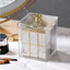 Hộp nhựa Mica đựng tăm bông, bông tẩy trang trong suốt - đa năng, tiện dụng