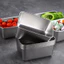 Hộp đựng thực phẩm hình chữ nhật, chất liệu inox304, có nắp đậy - đa năng, tiện dụng, siêu bền