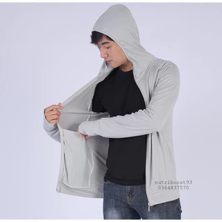 Áo chống nắng nam 1 lớp, chất liệu thông hơi hạt xoàn
