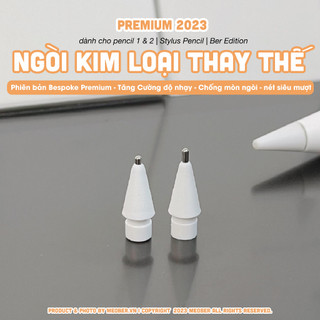 Ngòi bút kim loại thay thế bút cảm ứng Pencil 1 2, chuyên dùng với paper-like, chống mòn khi viết vẽ by mèober