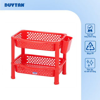 Kệ Kiểu 2 Ngăn DUY TÂN nhựa PP, kệ úp chén bát, đựng đồ đa năng