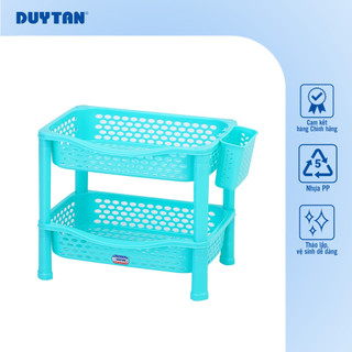 Kệ Kiểu 2 Ngăn DUY TÂN nhựa PP, kệ úp chén bát, đựng đồ đa năng
