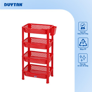 Kệ Kiểu 4 Ngăn DUY TÂN nhựa PP, kệ úp chén bát, đựng đồ đa năng