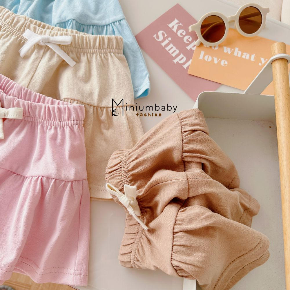 Quần giả váy cho bé xinh xắn nhiều màu sắc lựa chọn, chất liệu mát mịn, Miniumbaby V1609
