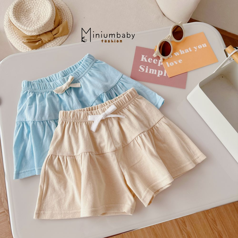 Quần giả váy cho bé xinh xắn nhiều màu sắc lựa chọn, chất liệu mát mịn, Miniumbaby V1609
