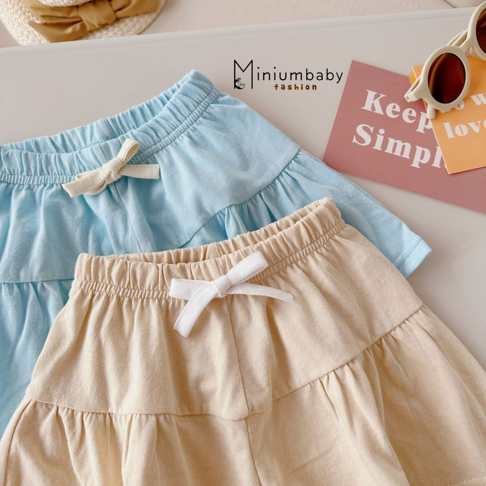 Quần giả váy cho bé xinh xắn nhiều màu sắc lựa chọn, chất liệu mát mịn, Miniumbaby V1609