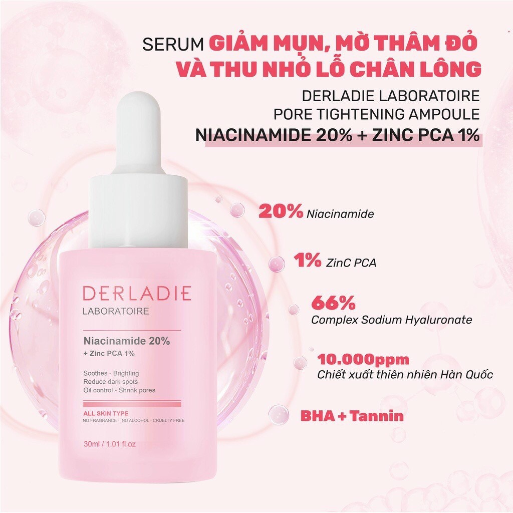 Ảnh Tinh chất Derladie Laboratoire Pore Tightening Ampoule 1