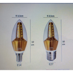 Bóng Đèn Led 5W Quả Nhót Nến Đuôi E14 E27