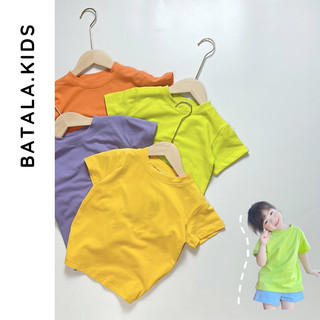Áo Phông Cotton Batala Kids cho bé trai bé gái phom thụng màu sắc sặc sỡ dễ thương cho bé 10-25kg AOBATALA