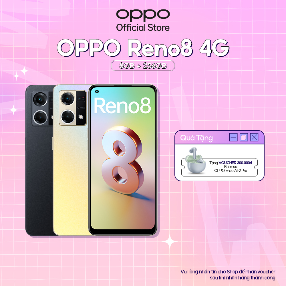 Điện Thoại OPPO RENO8 4G (8GB/256GB) - Hàng Chính Hãng