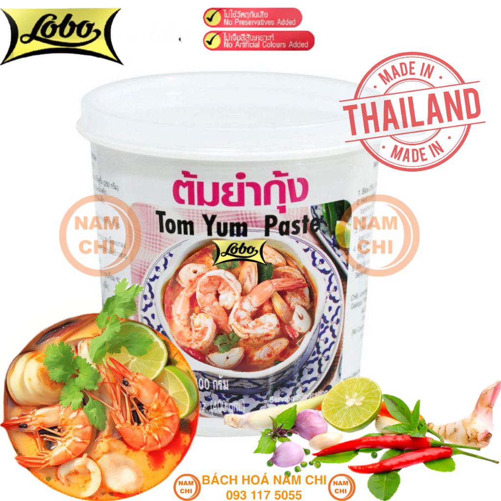 Gia Vị Nấu Lẩu Thái Chua Cay Tom Yum Paste Lobo Hũ Siêu To Khổng Lồ Chuẩn Thái Lan Cực Ngon