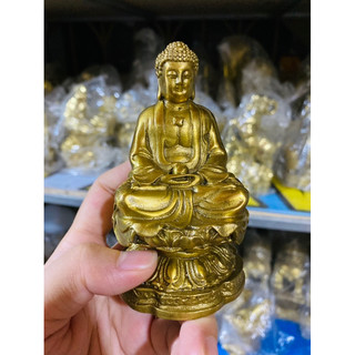 Tượng Phật A Di Đà Phật Bà Bằng Đồng Vàng Để Ô tô Trang trí phong thuỷ