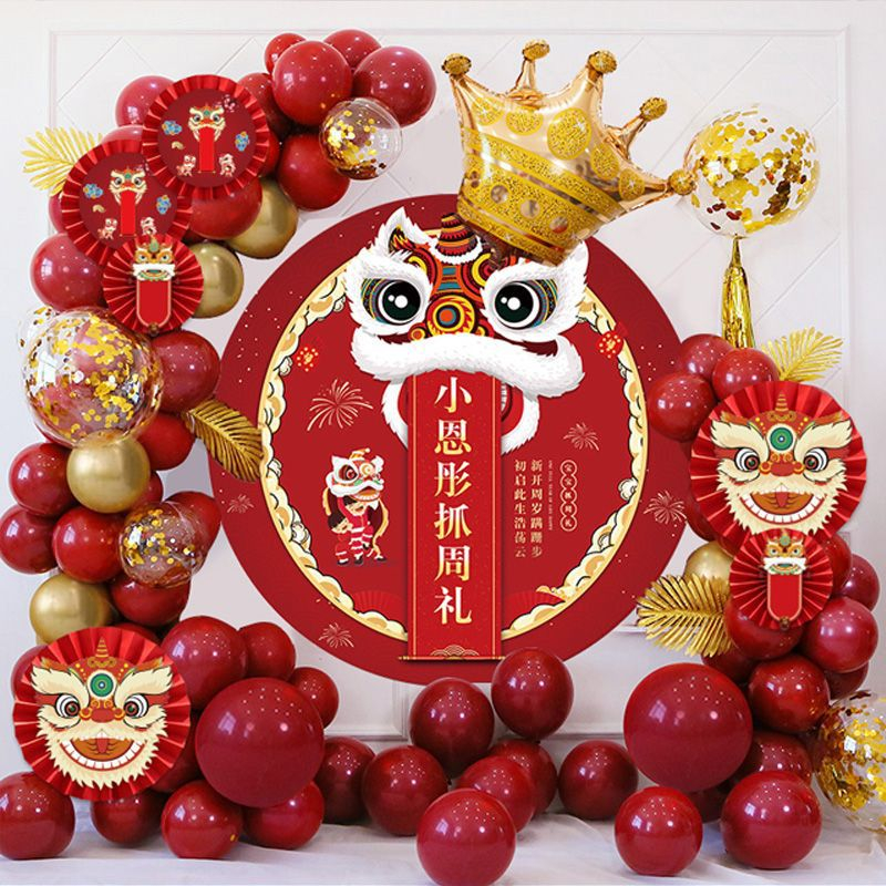 Dây treo mặt lân sư tử, chị hằng nga, dây chữ trang trí tết trung thu, tết nguyên đán - KemShop K349