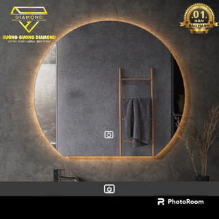 Gương đèn LED cảm ứng treo tường Tròn Khuyết,Gương trang điểm, Gương phòng tắm Decor DIAMOND MIRROR